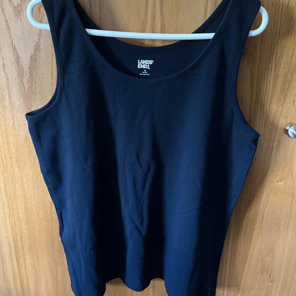 Blue Lands End Tank Top.  New without tags.